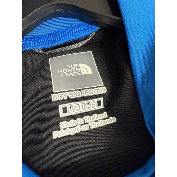 The North‎ Face Boys Large (14/16) Blue Black Long Sleeved Moisture Wicking K17 - Picture 2 of 3